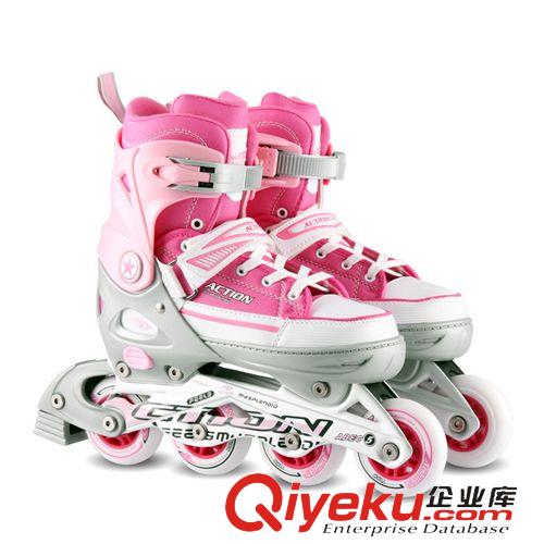 轮滑鞋品牌 动感帆布鞋轮滑创新成人直排溜冰鞋动感儿童套装男女