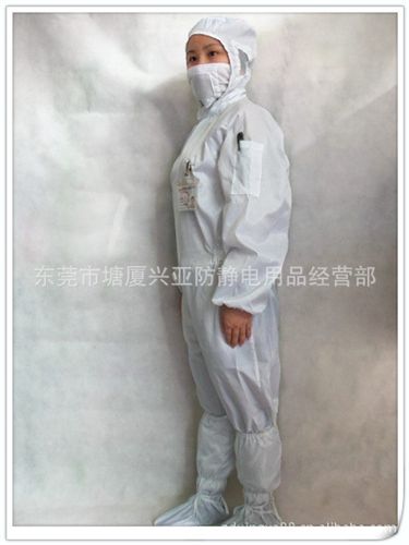 【更多产品】 专业供应 yz蓝色防静电连体服 白色防静电连体服