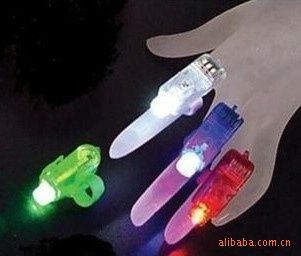 荧光发光玩具 手指灯 激光灯 彩色手指灯 -100个起批 6克