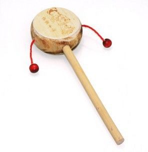 木制玩具 木质玩具-木制拨浪鼓/木质拨浪鼓/婴儿发声玩具木鼓43