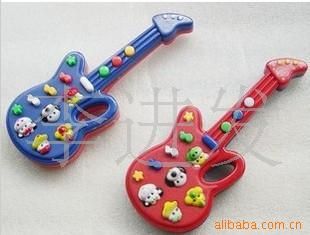 其它新奇玩具 批发供应实用电子琴 电子音乐 吉他 带12首童谣  50g