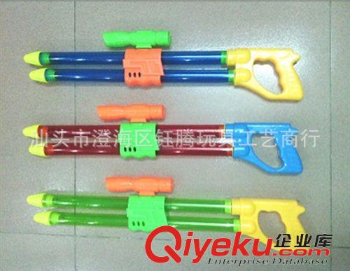夏天玩具 YT399667批发54cm 抽拉式水枪 抽水式双管水炮 沙滩漂流戏水玩具