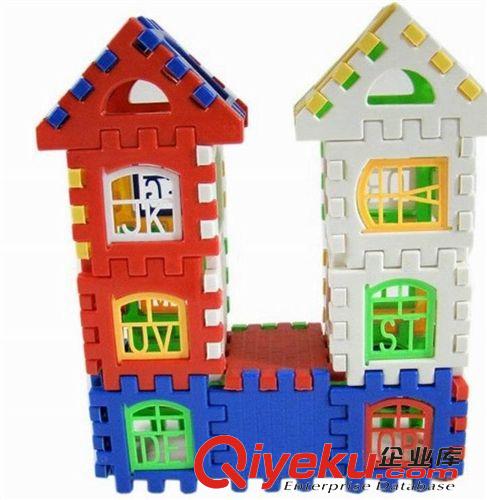 益智玩具 14681儿童拼装积木，益智积木玩具，DIY新型屋形积木玩具0.12