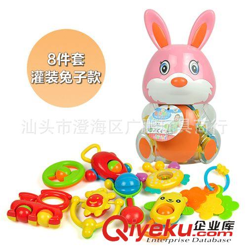 益智玩具 16004新品婴幼玩具 热销婴儿摇铃 宝宝{za}摇铃玩具 兔鸭玩具0.75