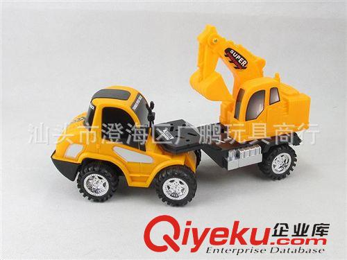 惯性玩具 15905实色惯性拖头工程车 挖掘机儿童玩具 益智玩具 惯性车 0.31