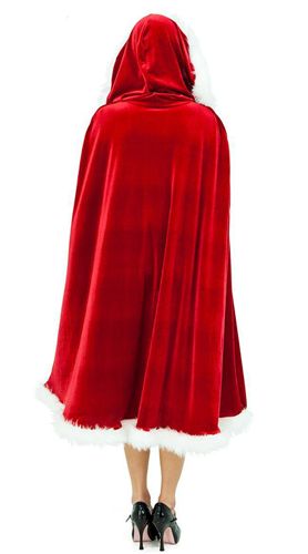 【舞会表演服装】 圣诞节服装红色圣诞斗篷 成人男女通用 性感欧美流行披风gd披风