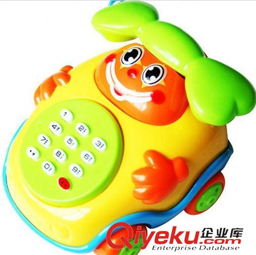 益智玩具 宝宝婴儿玩具 儿童拉绳电话车 音乐卡通电话车