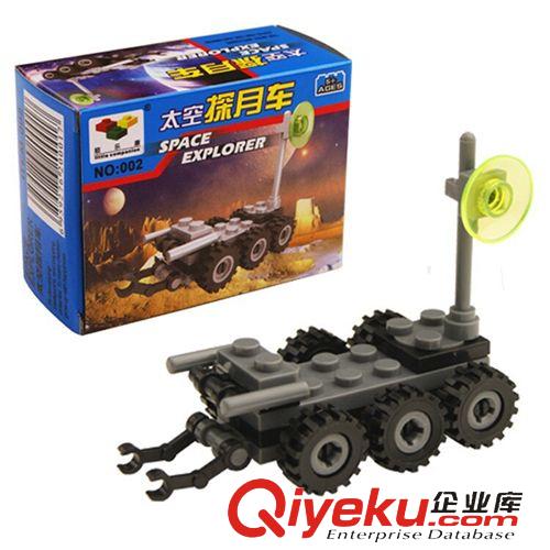 模型玩具 玩具拼插车模型 儿童益智拼插玩具拼插扫雷车探月车