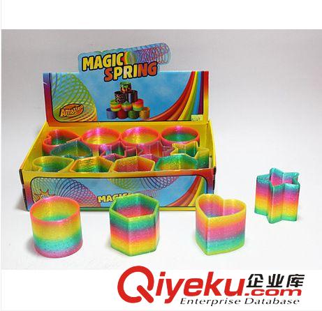 益智玩具 新款4种形状的彩虹圈 炫彩彩虹圈 光照会发光儿童经典彩虹圈
