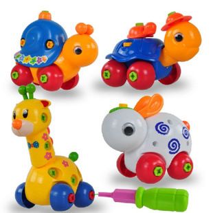 拆装玩具 动手动脑可爱小动物 拆装好玩具 带工具的拆装动物 益智玩具