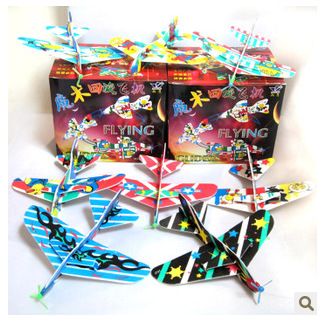 模型玩具 儿童魔术回旋飞机 神奇泡沫飞机玩具 魔术玩具纸飞机