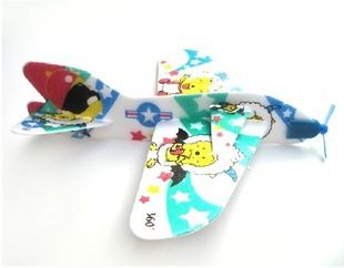 模型玩具 儿童魔术回旋飞机 神奇泡沫飞机玩具 魔术玩具纸飞机