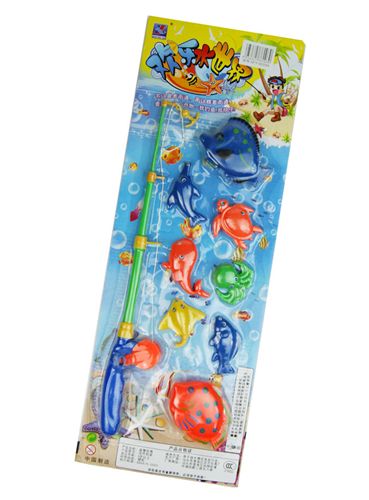 过家家玩具 儿童手动玩具 学校小店玩具 海洋生物 趣味钓鱼玩具  8只鱼