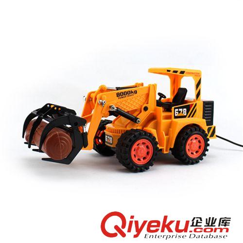 车模型 工程车儿童玩具 挖土机线控 遥控挖掘机玩具车挖机遥控车