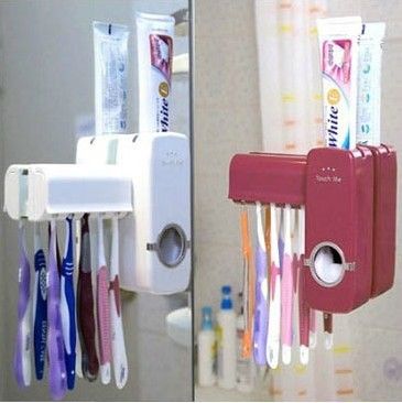 家居日用品 专利zp Touch me全自动牙膏挤压器 牙刷架套装 挤牙膏器 256g