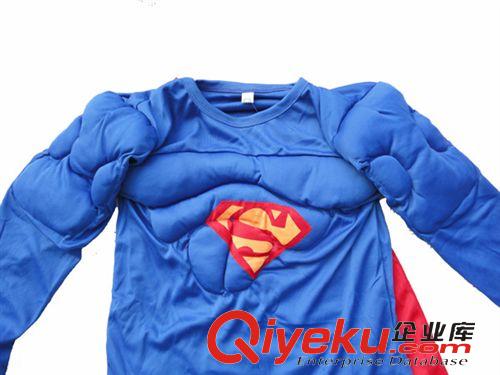 动漫服装服饰 万圣节厂家儿童演出服装高档肌肉型超人服装衣服套装 加厚272g原始图片3
