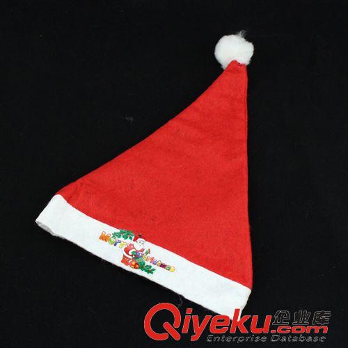 圣诞节用品 圣诞礼品 圣诞节装饰 儿童红色普通圣诞帽子圣诞老人帽20g