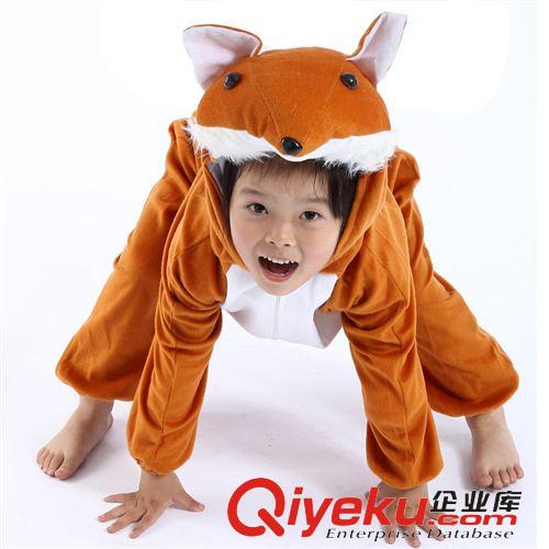 儿童动物玩偶服 儿童表演服装 演出服装 卡通 动物套装 动物衣服狐狸服装300g