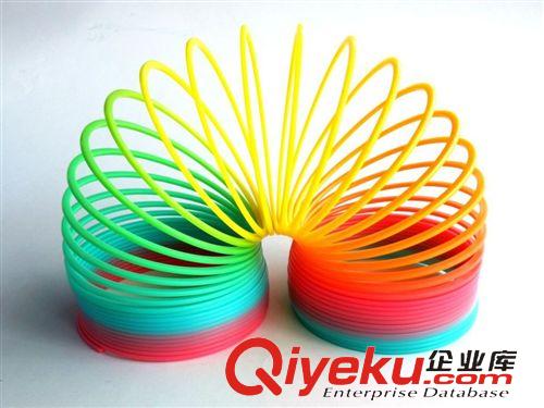益智彩虹圈 经典创意益智玩具千变万化彩虹圈塑料弹簧圈 直径10*7.8CM彩虹圈