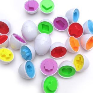 益智彩虹圈 益智玩具 配对蛋 聪明蛋 扭蛋 认识颜色和形状的拼插积木类玩具