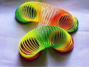 益智彩虹圈 C139 彩虹圈 塑料 弹簧圈 弹力圈 叠叠乐 儿童创意 新奇特玩具