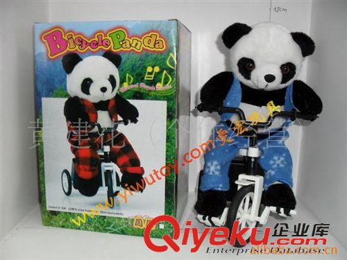 电动毛绒玩具 三轮车熊猫 电动搞笑玩具 新奇特玩具 可混批
