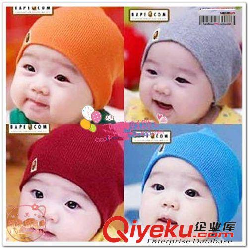 韩版冬帽|围巾| 实物拍摄猿人头 儿童帽子全棉婴儿套头帽宝宝春秋帽 多色可选1319