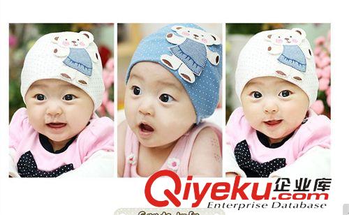 韩版冬帽|围巾| 小熊套头帽 韩国婴儿童卡通帽子 小熊棉帽 宝宝春秋帽批发7026