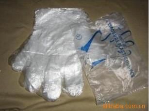 袖套|围裙|厨房用品|工作服 批发一次性卫生手套/一次性手套/PE塑料手套 100只起订 1806