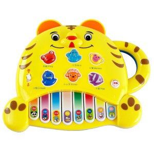 儿童玩具总动员 贝乐康 益智小老虎电子琴 音乐玩具 多种功能 环保材料  2805