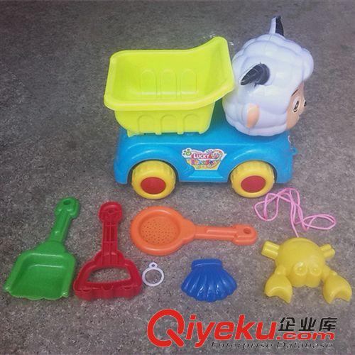夏季戏水玩具类 批发喜洋洋沙滩车沙滩斗车带工具 夏日玩具 9.9元热销产品