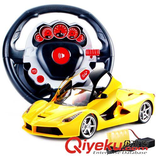 遥控玩具 超大遥控车重力感应方向盘遥控跑车漂移充电法拉利儿童玩具车男孩