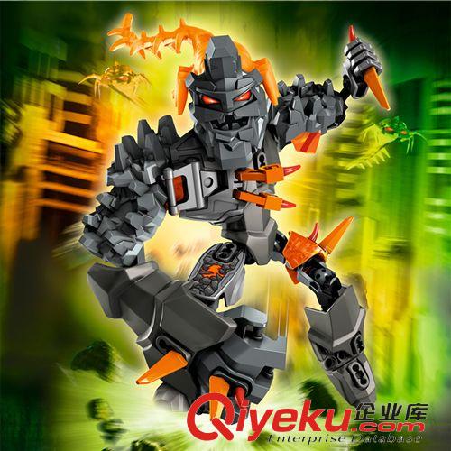 益智玩具 zp英雄工厂5.0拼装机器人 合体玩具变形机器人 巨岩怪英雄