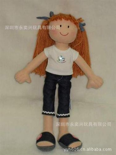 卡通人偶 生日礼物卡通人物公仔  儿童可爱创意毛绒布娃娃厂家定制 小女孩