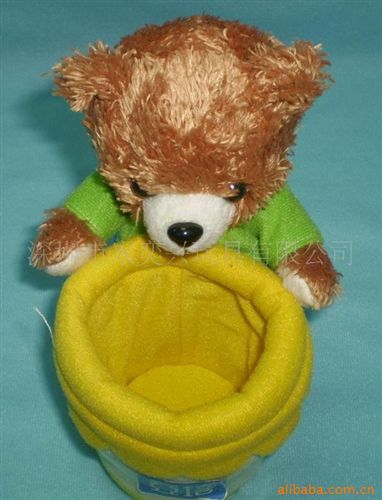 毛绒玩具   来图定做 毛绒玩具 创意礼品熊置物筒  新款多功能熊