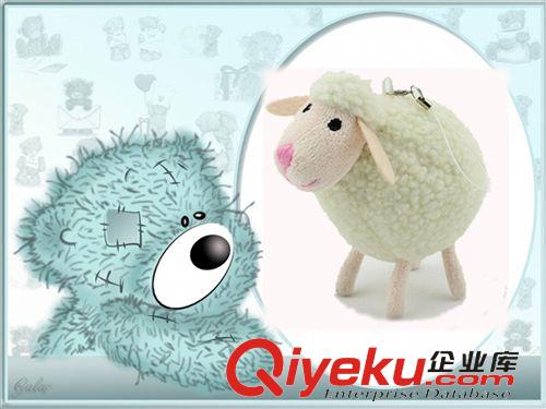 生肖吉祥物公仔 新款羊年吉祥物   企业促销礼品绵羊公仔  卡通小白羊玩具