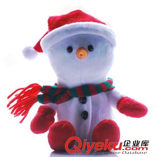 毛绒圣诞玩具礼品 圣诞节专用电动毛绒玩具  电动益智玩具圣诞雪人 圣诞雪人公仔
