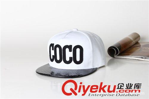 每月上新 新款韩版男女COCO字母街舞潮 棒球帽 平沿帽 嘻哈 hiphop帽子批发