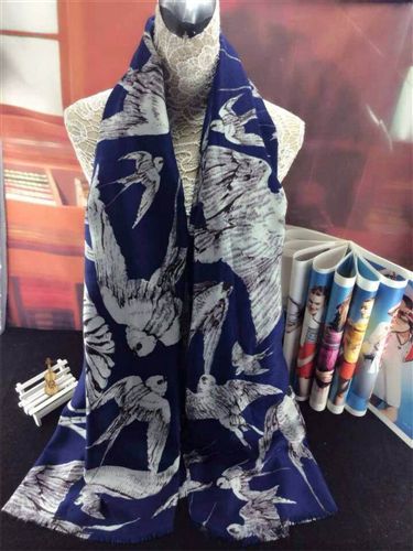 新品上市 2014 秋冬季时尚麦昆男女明星同款燕子混合羊绒围巾 围巾冬天