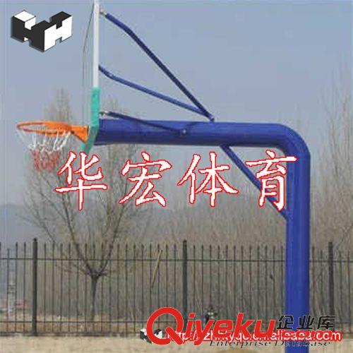 篮球系列 地埋篮球架直销：地埋式单臂篮球架 地埋圆管篮球架