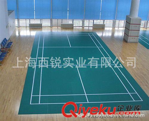 室内PVC地板 英4.5mm 仿生蛇皮纹 整片羽毛球场地胶 含划线  成品PVC运动地板