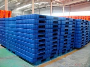 仓储设备系列 新料蓝色塑料托盘 九脚 货架 栈板 防潮板 垫仓板 叉车卡板