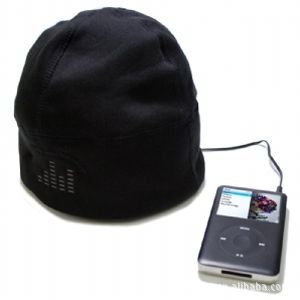 耳机帽子(headphone hat ) 【厂家直销】摇粒绒时尚内置耳机,立体声可拆洗音乐耳机帽