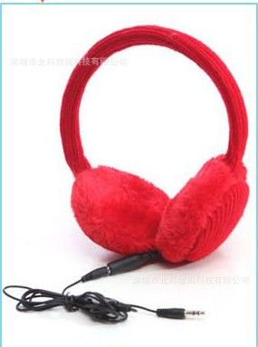 保暖耳罩耳机(Earmuffs Headphones 深圳工厂直销时尚针织保暖立体声耳罩，淘宝天猫货源批发时尚耳罩