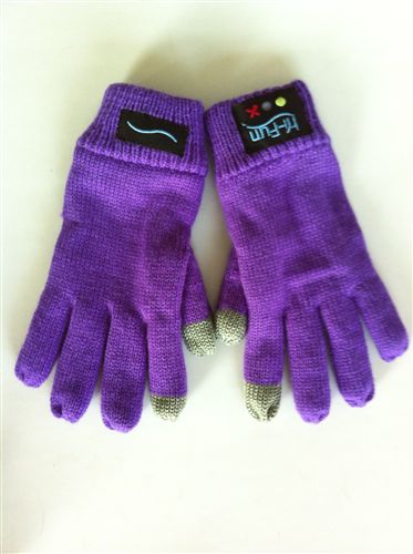 新品上市 厂家直销时尚大气双层针织保暖立体声蓝牙手套，淘宝天猫货源批发