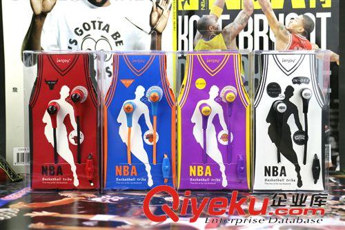 爱音/ienjoy 厂家新款运动NBA球队耳麦爱音美in-055三星/苹果小米手机耳机批发