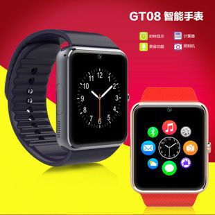 智能穿戴 2015热销新款蓝牙智能手表 GT08 多功能安卓手表手机插卡智能手表