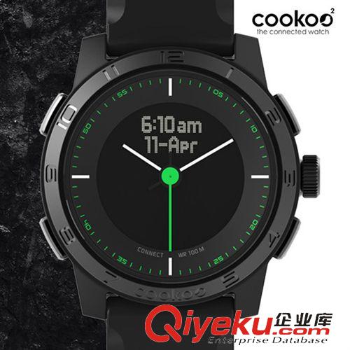 代理品牌 Cookoo 2代智能手表时尚硅胶蓝牙腕表来电信息提醒微信计步器安卓