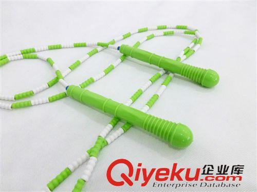 跳绳 宁波厂家供应可调长度竹节软质透明跳绳
