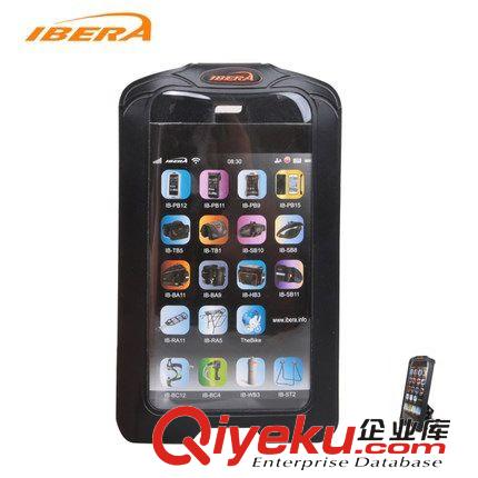 台湾财荣IBERA骑行用品 台湾IBERA IB-PB13自行车手机包 5.0-5.8英寸智能手机袋+Q5支架